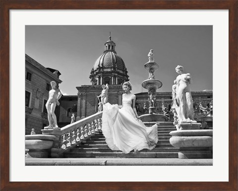 Framed Escalier en Italie (detail) Print