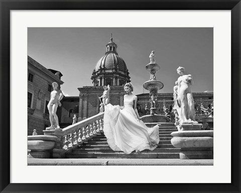 Framed Escalier en Italie (detail) Print