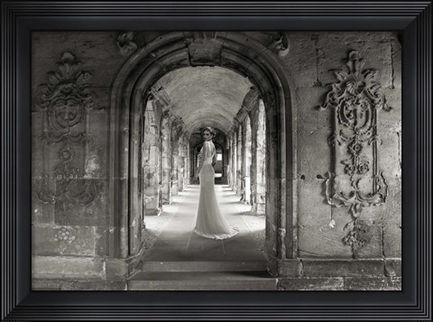 Framed Under a Roman Colonnade Print