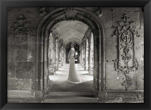 Framed Under a Roman Colonnade Print