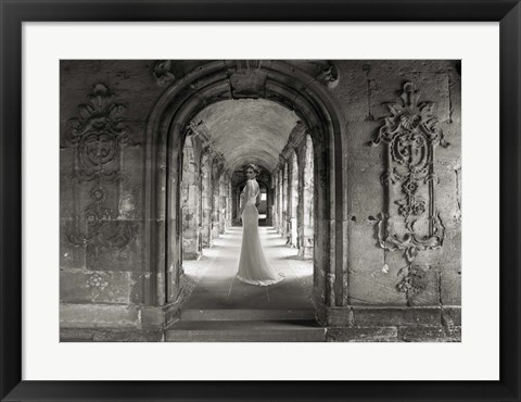 Framed Under a Roman Colonnade Print