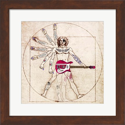 Framed De Humano Rock&#39;n&#39;roll (detail) Print