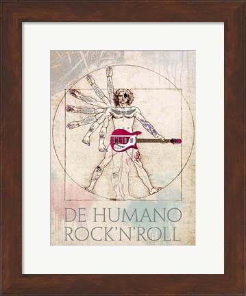 Framed De Humano Rock&#39;n&#39;roll Print