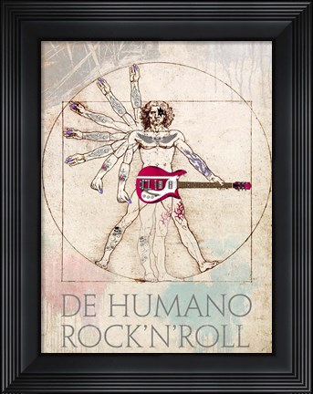 Framed De Humano Rock&#39;n&#39;roll Print