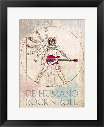 Framed De Humano Rock&#39;n&#39;roll Print