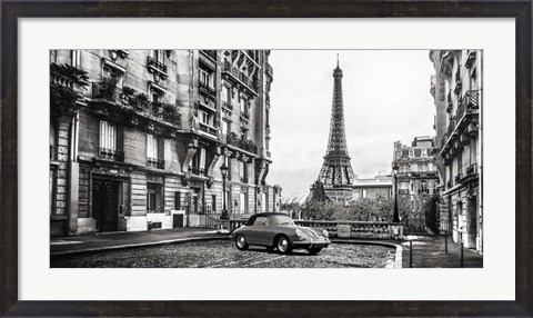 Framed Roadster in Paris Print