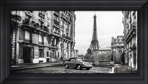 Framed Roadster in Paris Print
