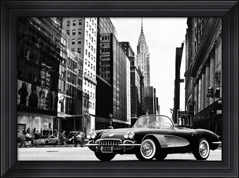 Framed Roadster in NYC Print