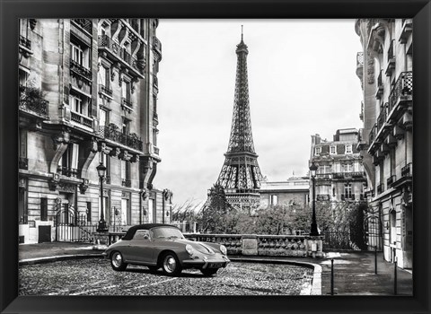 Framed Roadster in Paris Print