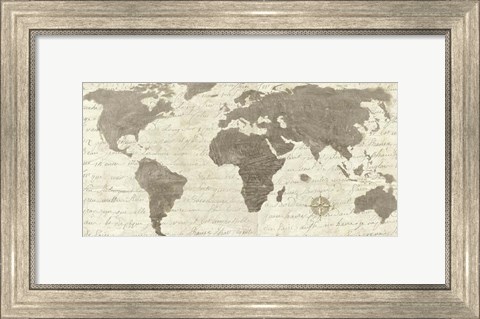Framed Geo Taupe Classic Print