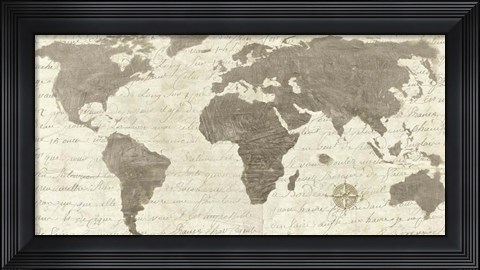 Framed Geo Taupe Classic Print