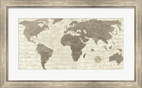 Framed Geo Taupe Classic Print