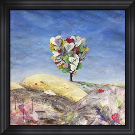 Framed Evanescenze di Cuori Print