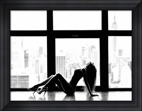 Framed Up in the sky (Manhattan) Print