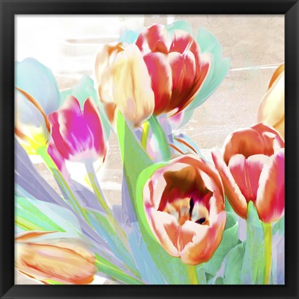 Framed I Dreamt of Tulips (detail) Print