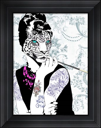 Framed Smoking Diva Print