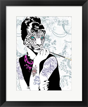 Framed Smoking Diva Print