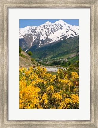 Framed Wonderful Mountain Scenery Of Svanetia, Georgia Print