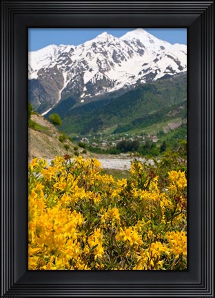 Framed Wonderful Mountain Scenery Of Svanetia, Georgia Print
