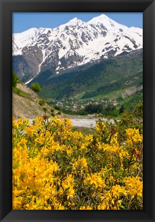 Framed Wonderful Mountain Scenery Of Svanetia, Georgia Print