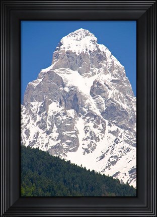 Framed Mount Ushba, Svaneti, Georgia Print