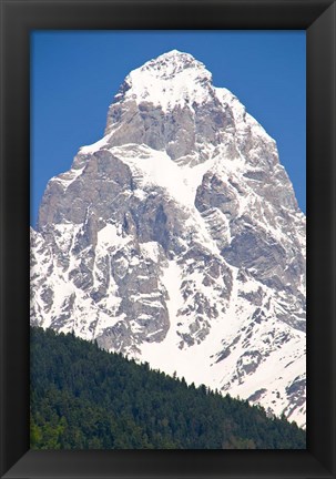 Framed Mount Ushba, Svaneti, Georgia Print