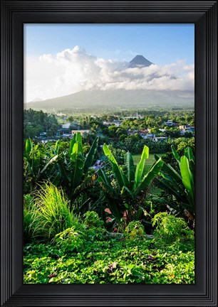 Framed View From The Daraga Church On The Mount Mayon Volcano, Philippines Print
