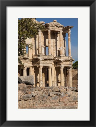 Framed Turkey, Izmir, Kusadasi, Ephesus The Library Of Ephesus Print