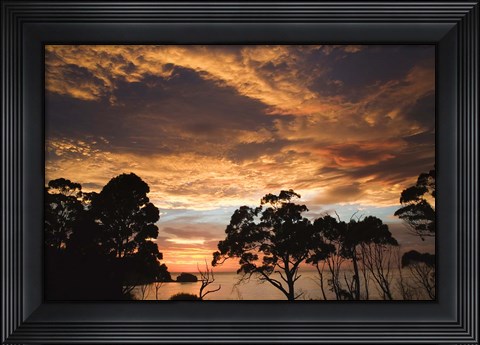 Framed Australia, Tasmania, Freycinet, Sunrise Print