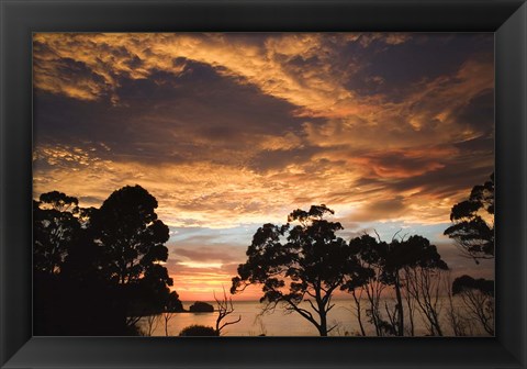 Framed Australia, Tasmania, Freycinet, Sunrise Print