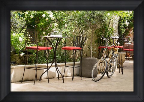 Framed Southern France, St Remy Sidewalk Cafes Print