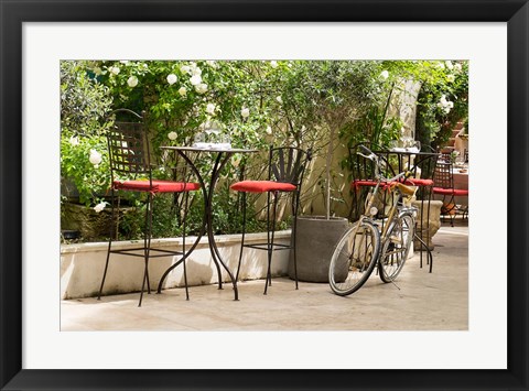 Framed Southern France, St Remy Sidewalk Cafes Print