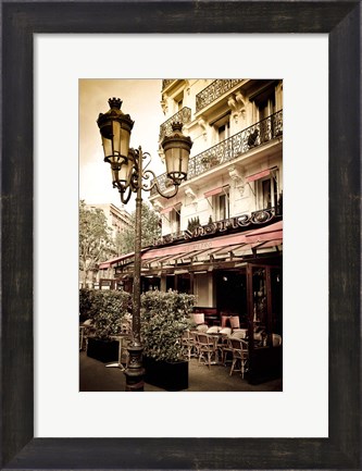 Framed Le Metro Restaurant, Left Bank, Paris, France Print