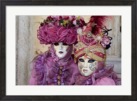 Framed Venice At Carnival Time, Italy Print