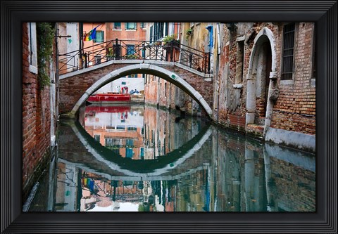 Framed Italy, Venice, Canal Print