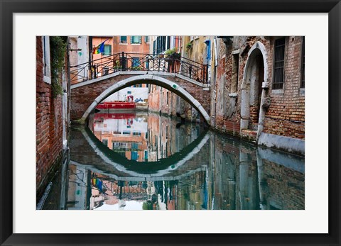 Framed Italy, Venice, Canal Print