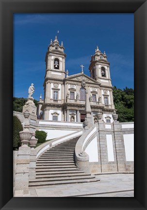 Framed Portugal, Braga, Tenoes, Portuguese Pilgrimage Site, Good Jesus Of The Mount Print