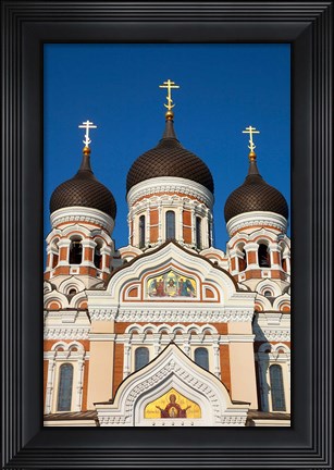 Framed Estonia, Tallinn View Of Alexander Nevsky Cathedral Print