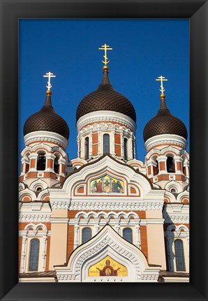 Framed Estonia, Tallinn View Of Alexander Nevsky Cathedral Print