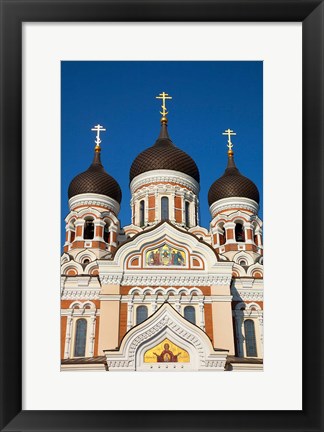 Framed Estonia, Tallinn View Of Alexander Nevsky Cathedral Print