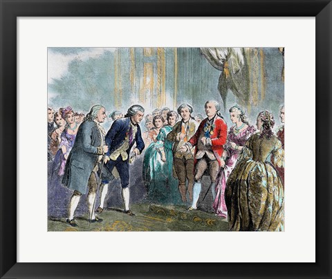 Framed Benjamin Franklin (1706-1790) Print