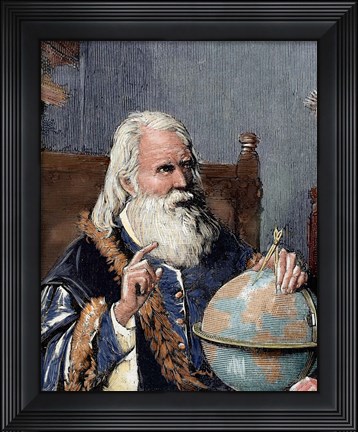 Framed Galileo Galilei (1564-1642) Print