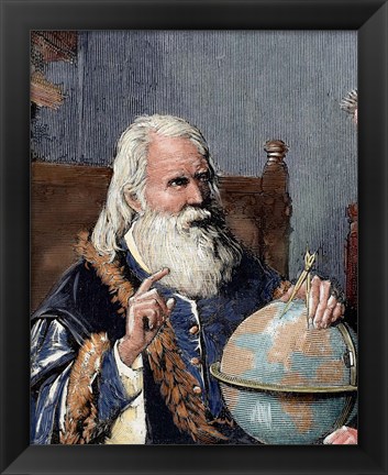 Framed Galileo Galilei (1564-1642) Print