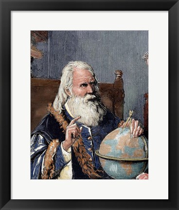 Framed Galileo Galilei (1564-1642) Print