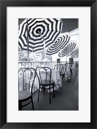 Framed Restaurant In Hillside Town Of Vernazza, Cinque Terre, Italy Print