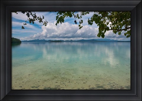Framed Marovo Lagoon, Solomon Islands Print