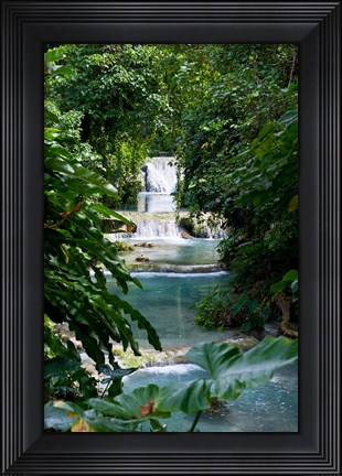 Framed Mele-Maat Cascades In Port Vila, Island Of Efate, Vanuatu Print