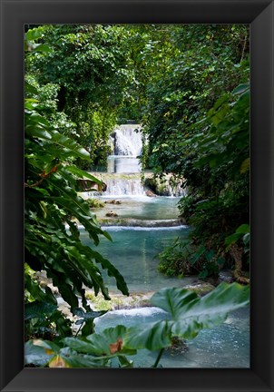 Framed Mele-Maat Cascades In Port Vila, Island Of Efate, Vanuatu Print