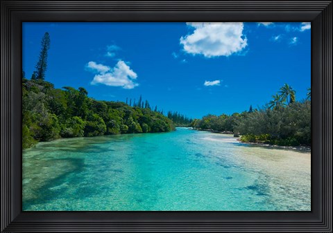 Framed Bay De Oro, Ile Des Pins, New Caledonia Print