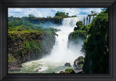 Framed Largest Waterfalls, Foz De Iguazu, Argentina Print